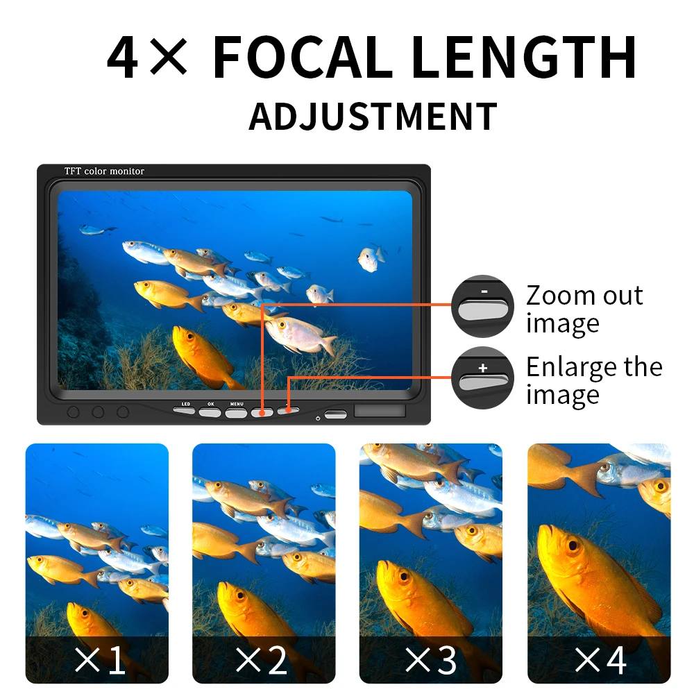 Fishing Accessories Underwater Camera Fishing Recording 15M 1000TVL For Winter Fishing