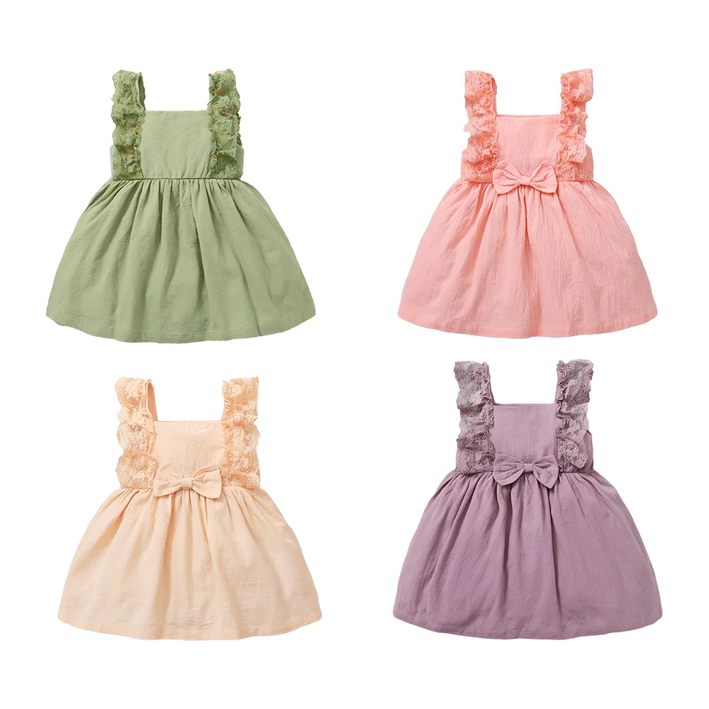 

Summer Dress for Babies Sleeveless Baby Girl Clothes Ruffled Girl Clothing New Year's Eve Party Dresses A-line Girl Costume