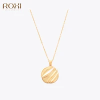 ROXI 925 Steriling Silver Geometry Pendant Necklace Women Personality Temperament Choker Femme Clavicle Chain Necklace Jewelry