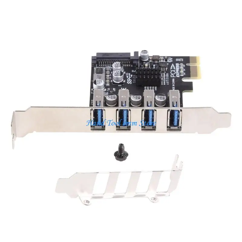 Express 확장 카드 어댑터용 H37F Professional 4 포트 PCI-E USB 허브 PCI