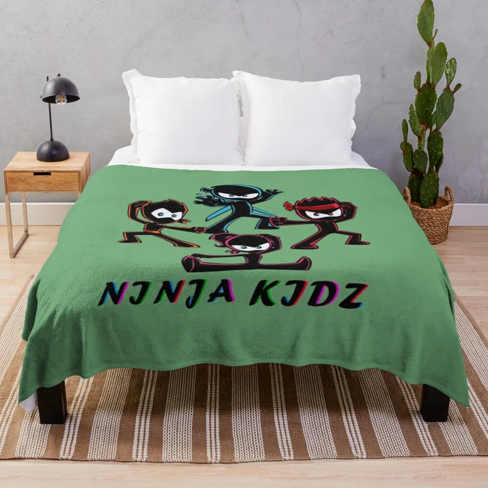 

ninja kidz Throw Blanket Furry Blankets Quilt Blanket Sofas