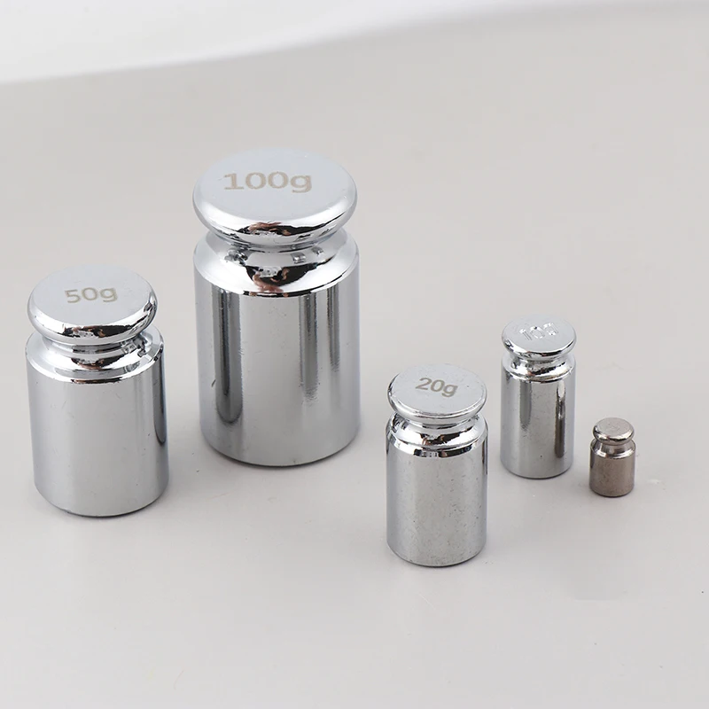 Precision Digital Calibration Weight Set with Chrome Plating for Home and Educational Use
