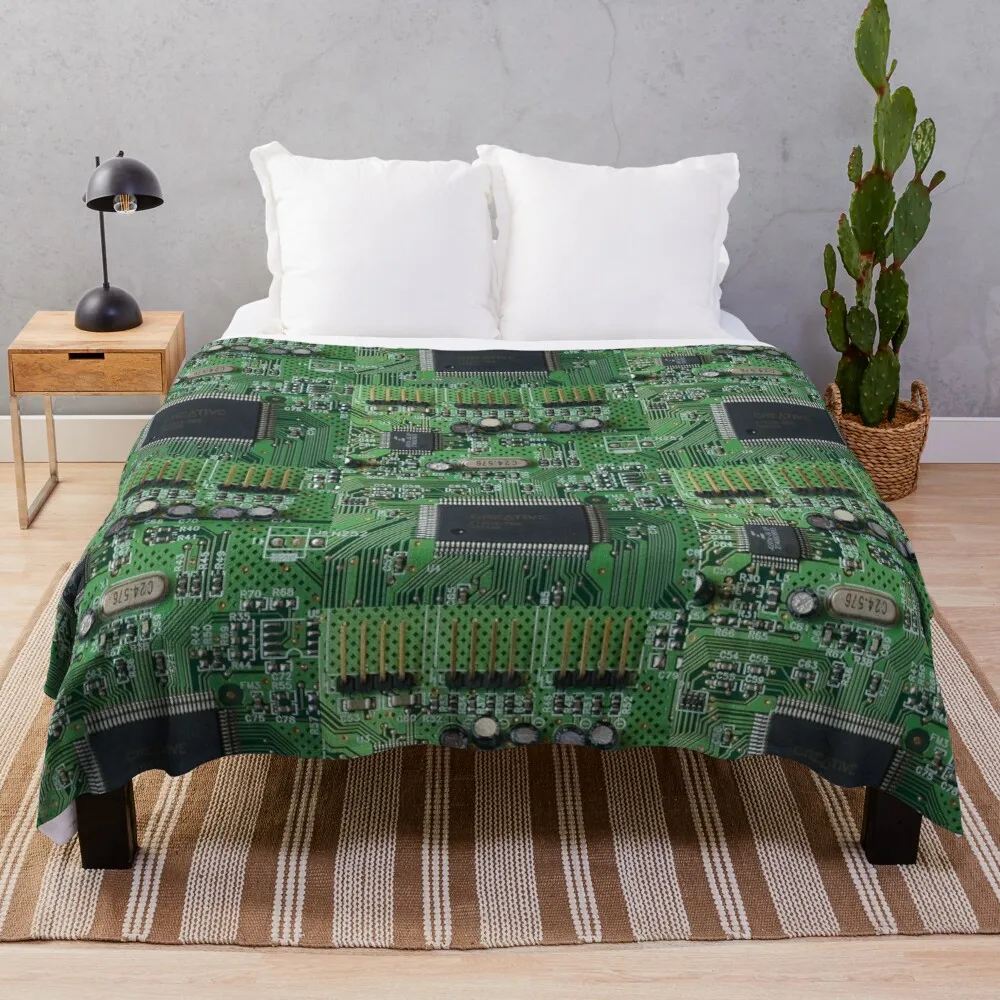 

Circuit Board (old) Throw Blanket Sofa Blankets Sleeping Bag Blanket