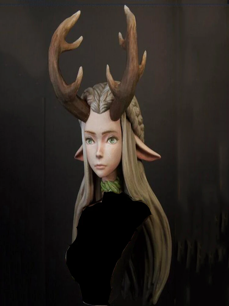 

Самособранный Новый несобранный 1/12 старинный с длинными волосами бюст Статуэтка из смолы