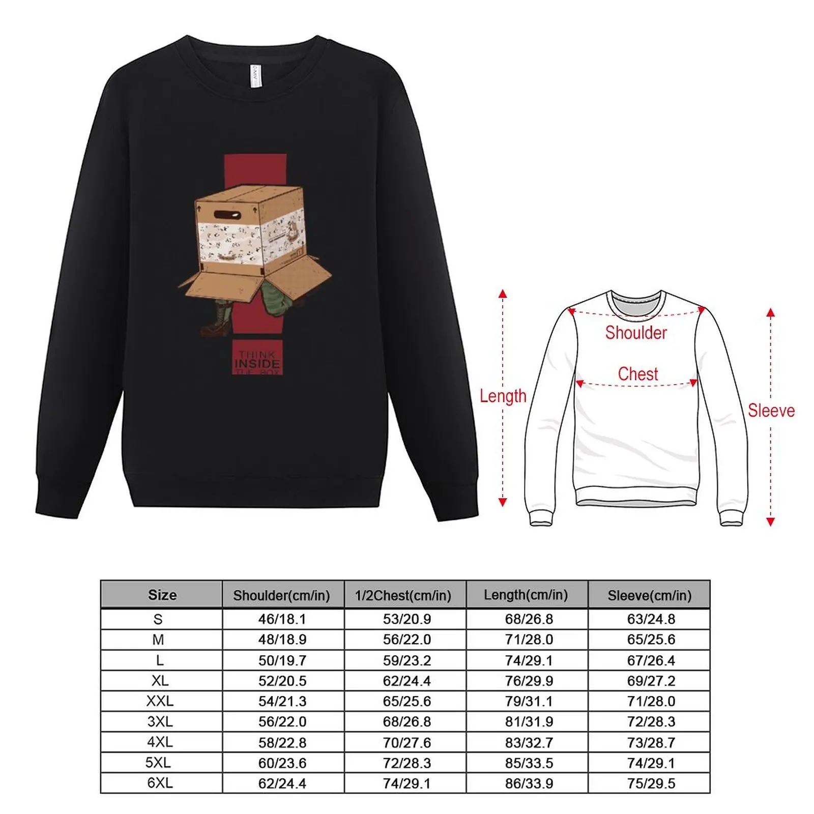 New Think INSIDE the box. Sweatshirt male clothes men's clothing hooded sweatshirt for men