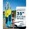 All-Round inflatable paddle board for lakes and rivers, PVC drop-stitch material, navy blue with gray accents, ultra stable 11'
