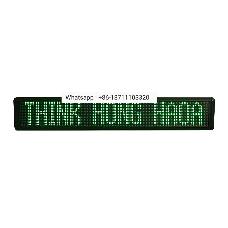 [Honghao]rolling operation information electronic LED display advertising digital program sign programmable two-color