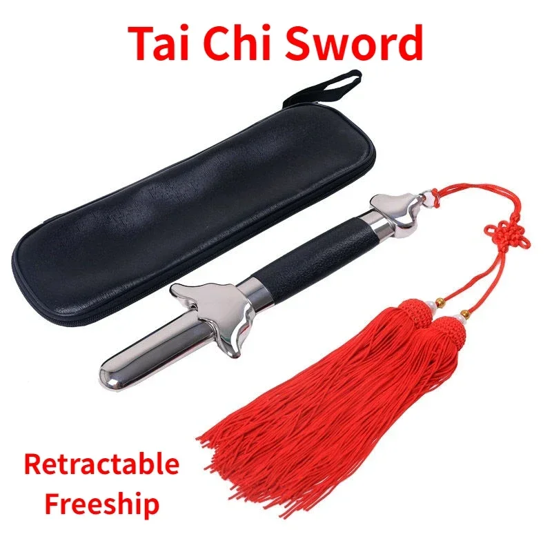 

Tai Chi Sword 304 Stainless Steel Retractable Telescopic Sword Telescopic Sword Martial Arts Kung Fu Weapon Birthday Gifts