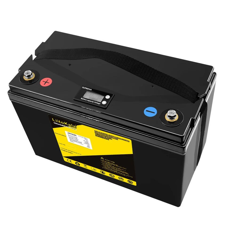 LiitoKala 24V 80Ah Lifepo4 battery lithium with 100A BMS for