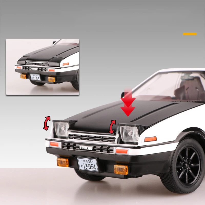 Initial D Large 1:20 Toyota AE86 Metal Model Car Diecast Vehicle