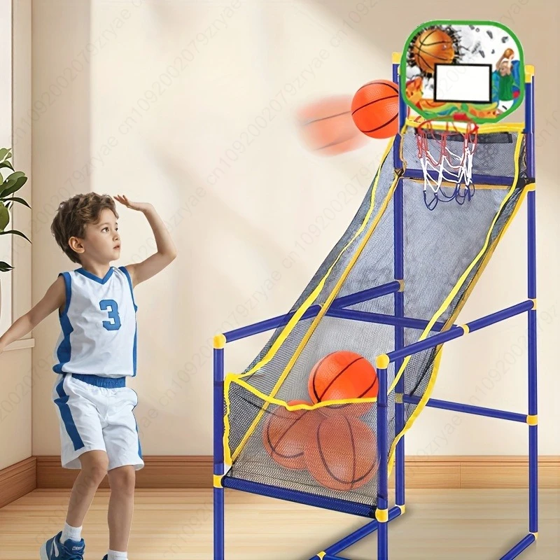 Enjoyable Arcade Basketball Game Set - Indoor/Outdoor Dual Play, Easy Setup with Pump & Balls, Ideal Holiday & Birthday Gift Set view 2