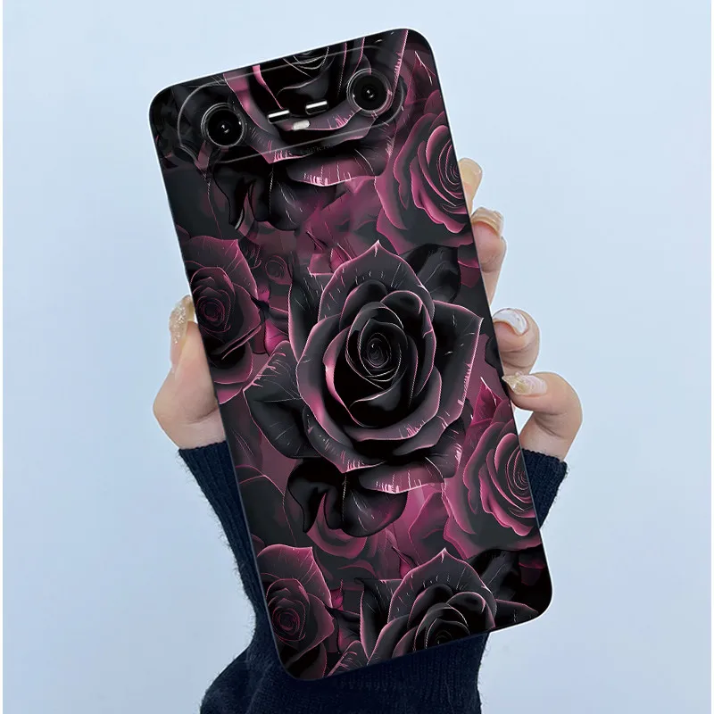 Fashion Simplicity Oil Painting Silicone Soft Shockproof Back Cover