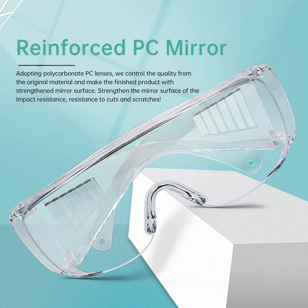 Lunettes de Protection Anti-Éclaboussures PC Transparentes Lot de 1