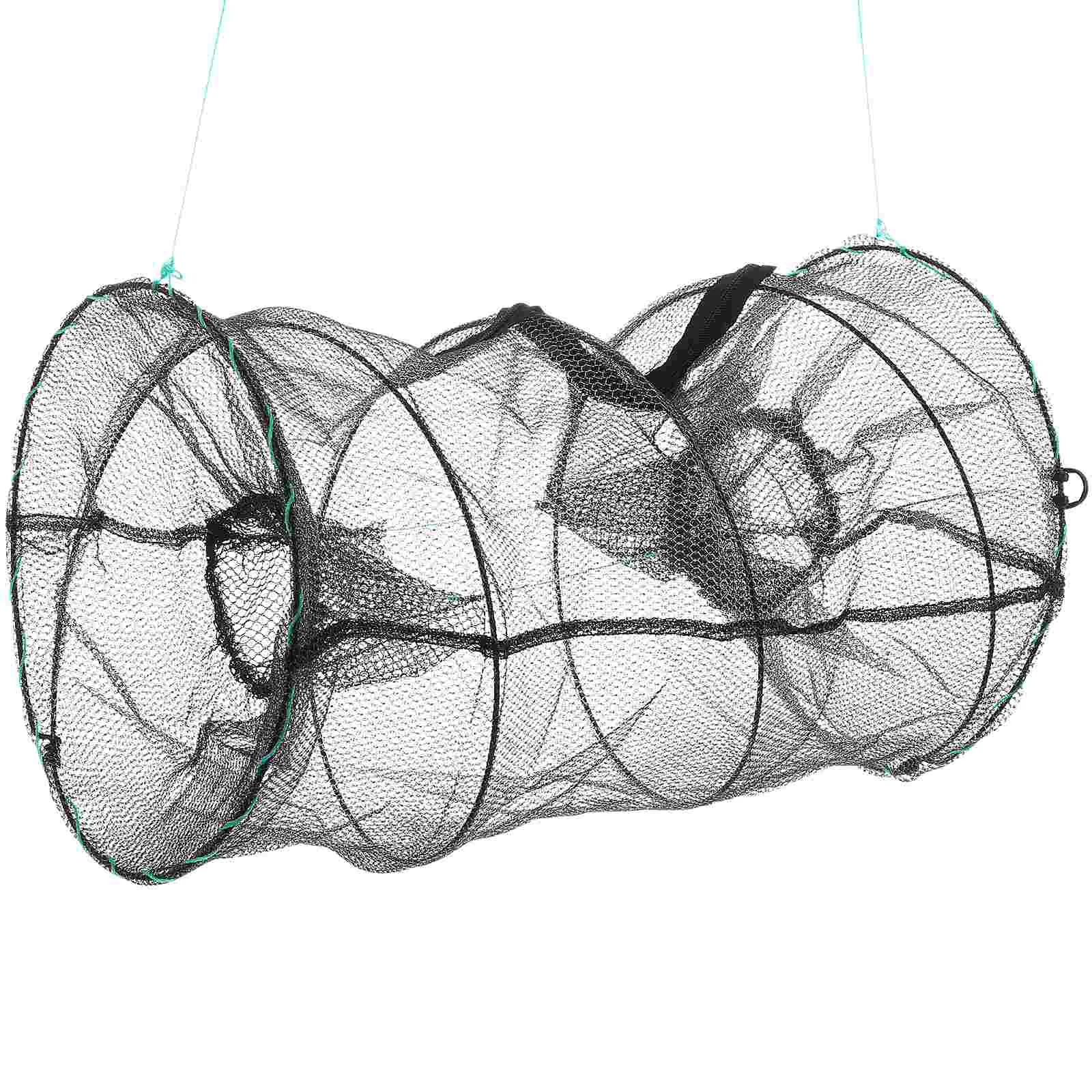 

Round Foldable Portable Bait Cast Mesh Trap Net for Fish Lobster