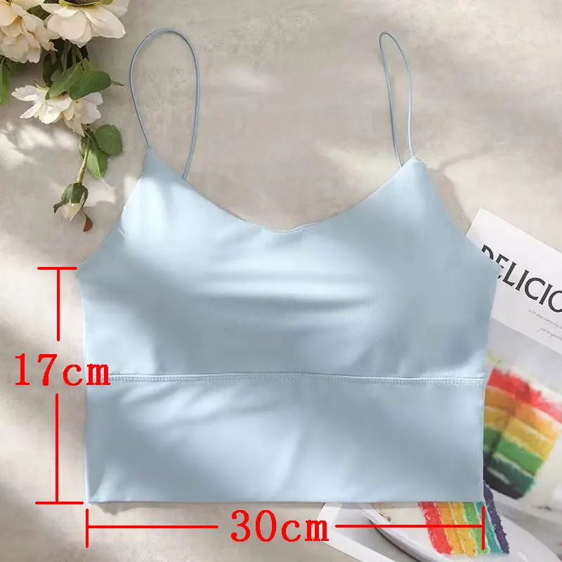 Women Tube Tops Camisole Soft Breathable Underwear Girls Cami Casual Tank Vest Sleeveless Crop Tops Bra