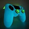 housse manette ps4 en silicone souple pour manette de jeu PS4, accessoires de jeu, brille dans la nuit, étui pour contrôleur
