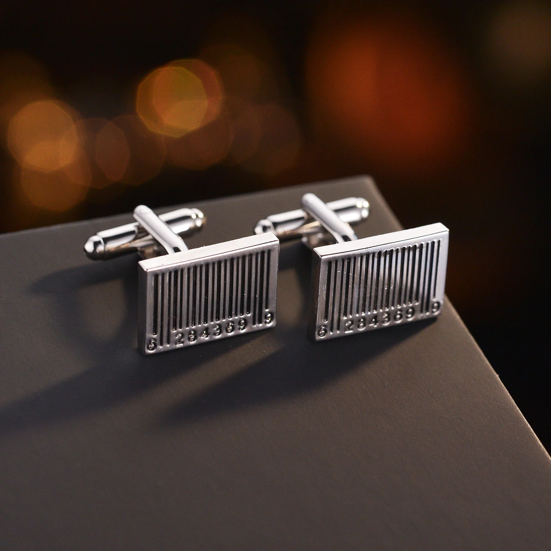 

Серебряная запонка запонки для штрих-кода мужские роскошные подарки мужские французские запонки для рубашки оптовая продажа