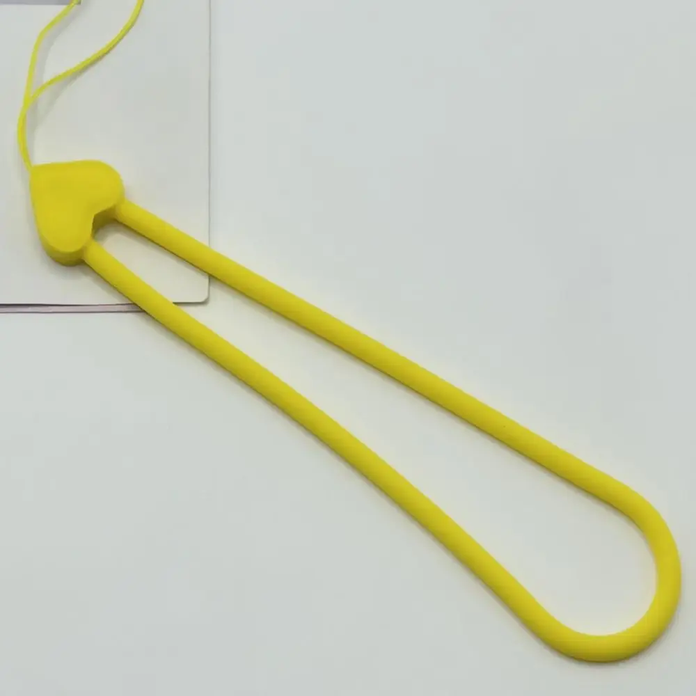 Silicone Wrist Strap Phone Charm and Lanyard