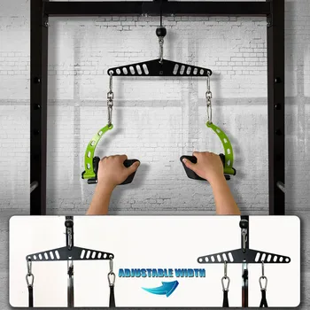 Multi-Grip LAT Pull Down Bar for Home Gym Fitness  Spreader Plate LAT Pulldown Attachments F Pulley System Cable Machine Handle 4