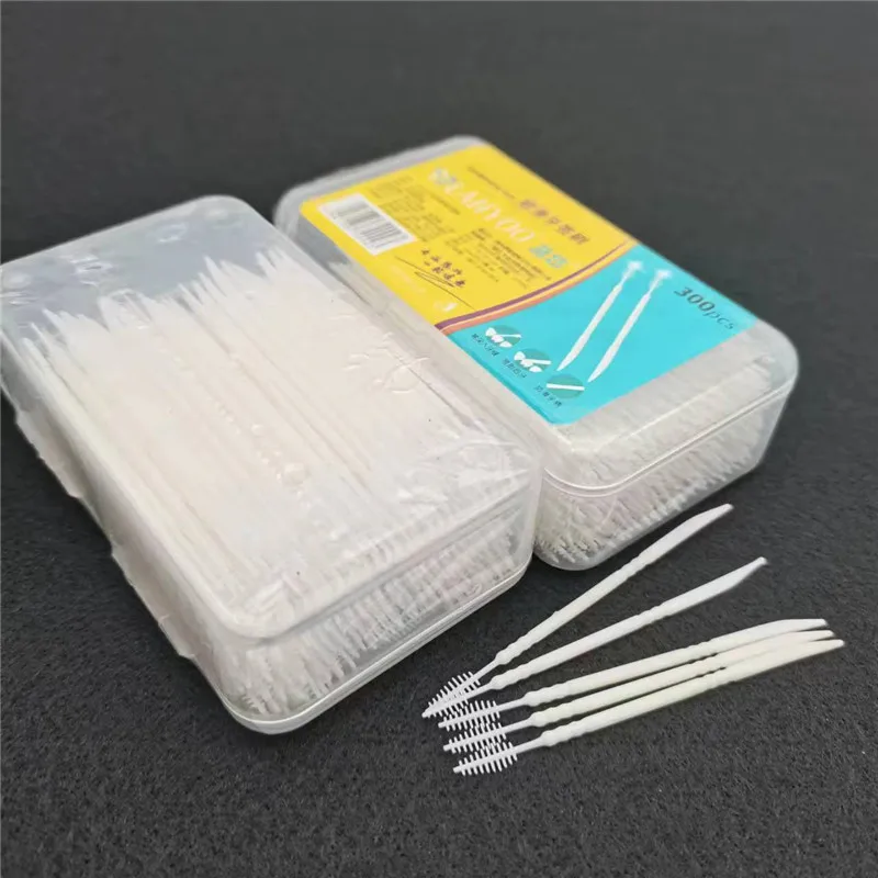 300 Pcs Oval Boxed Toothpick Tooth Stick Dental Oral Care Clean Teeth Food Residue Bamboo Sticks