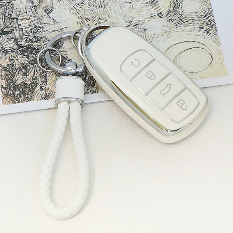 Soft TPU Keychain Holder & Key Cover Case