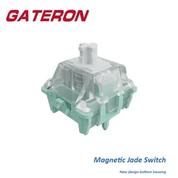 Gateron Magnetic Jade Switch Linear SMD RGB DIY For Mechanical Keyboard Gaming Office Hall Sensor Free Setting Pre Travel