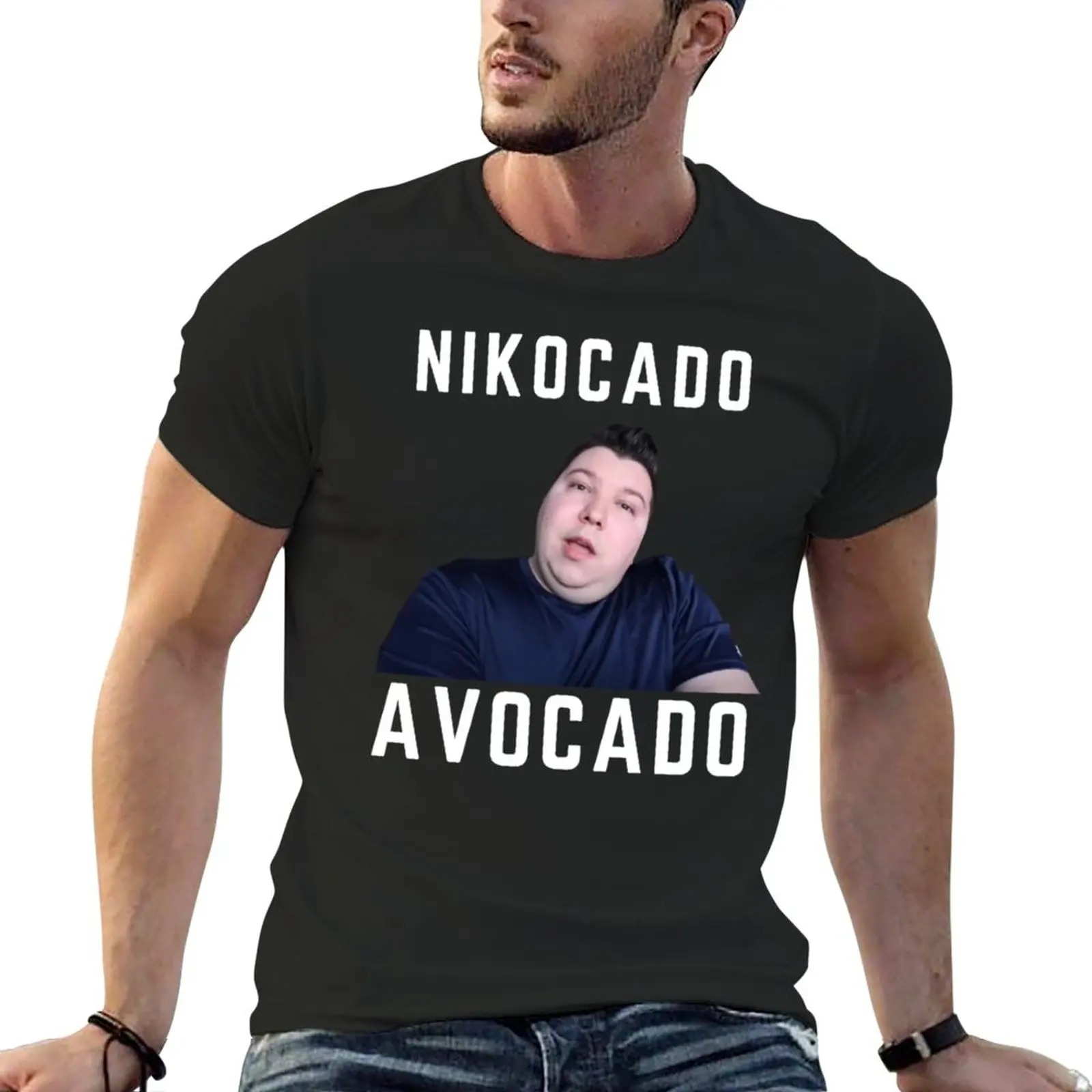 

Nikocado Avocado T-Shirt summer tops aesthetic clothes animal prinfor boys mens t shirt