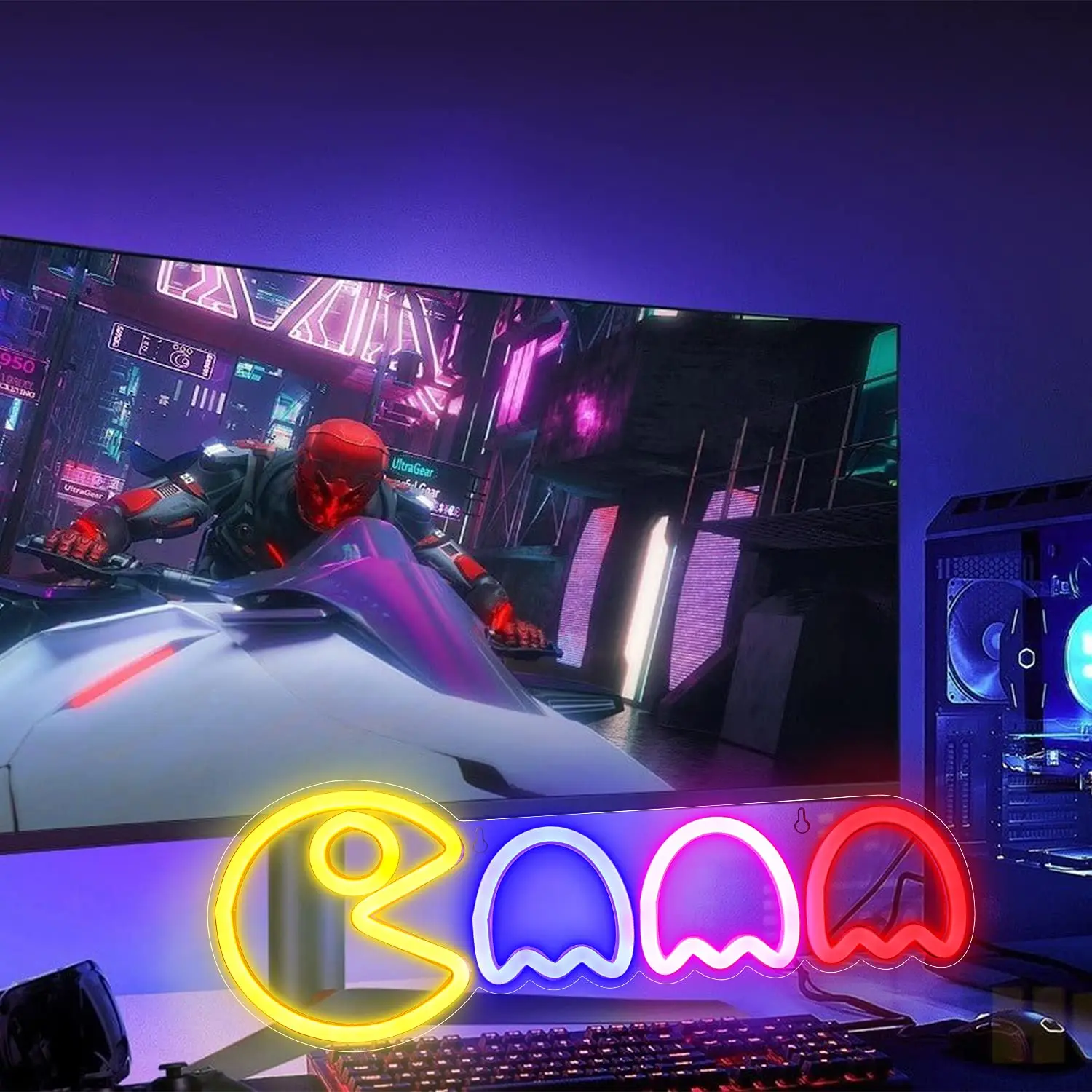 ネオンサイン ゲームコントローラー  ゲーマー ゲーム部屋 韓国インテリア ヴィンテージ コントローラー ゲーム ネオンサイン、ゲーマー ネオン