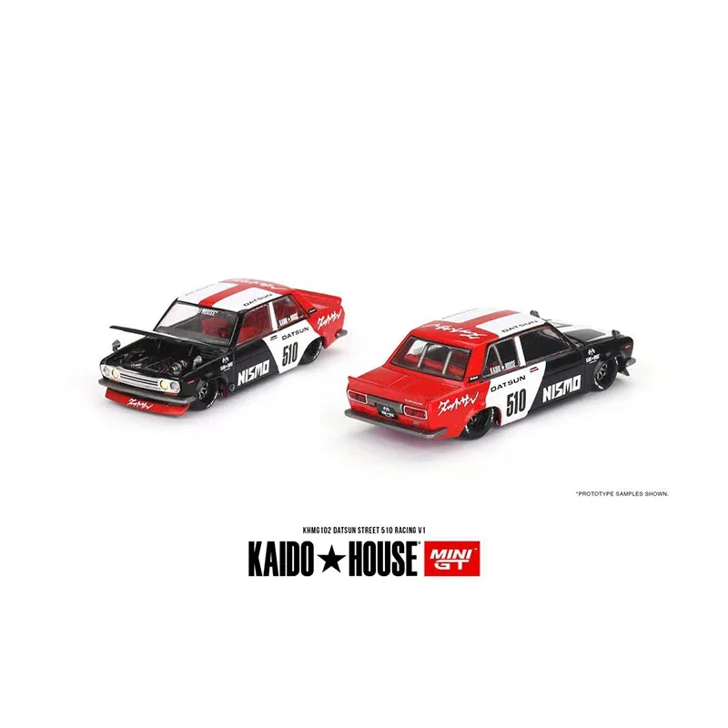 

Модель автомобиля Datsun Street 510, литье под давлением, модель № KHMG102, MINIGT + KAIDO 1:64