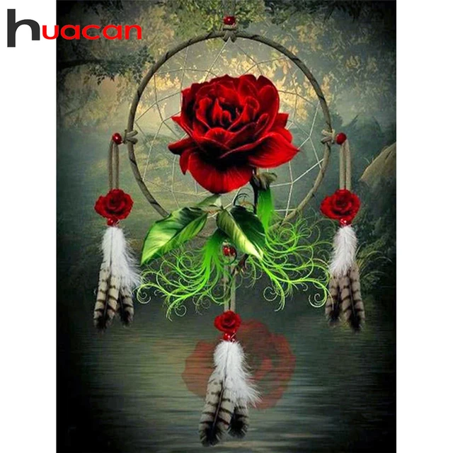 Dreamcatcher DIY 5D Diamond Painting Kit Flower Diamond Mosaic