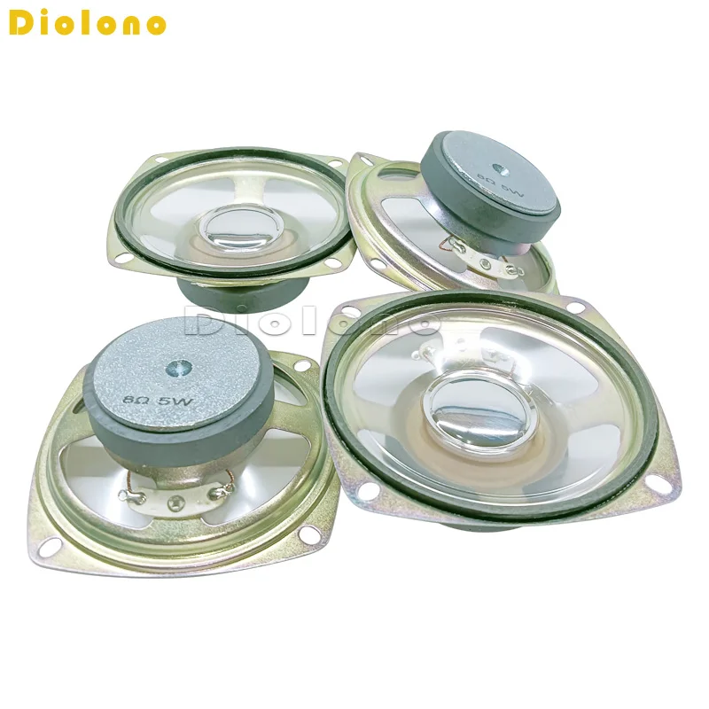 8Ohm 5W Loudspeaker 78MM 3inch Square Speaker Waterproof Clear Cone Paper Bright Cap 45MM External Magnetic Height 30MM