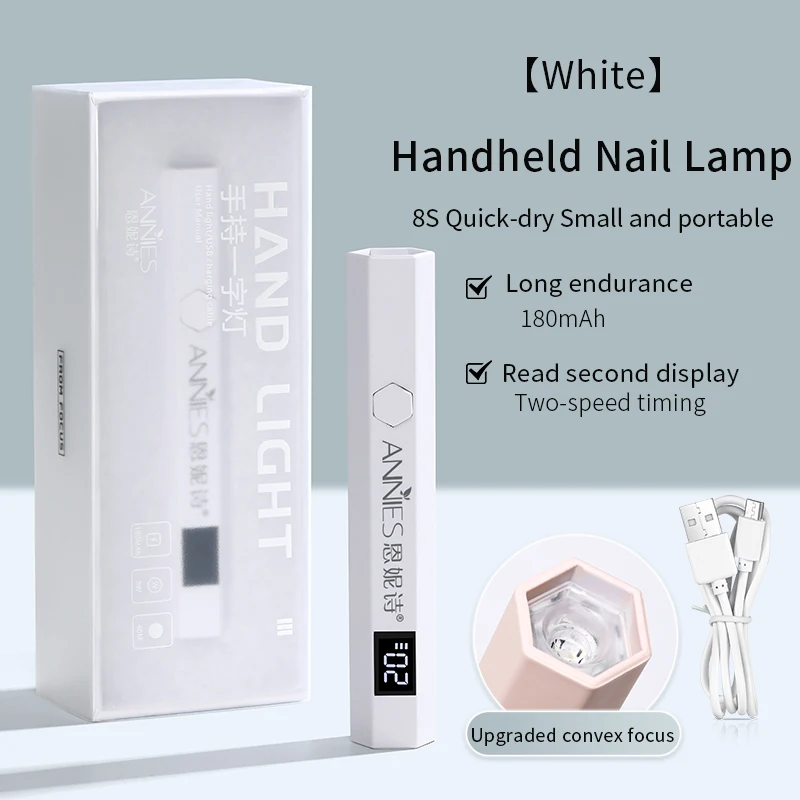 מניקור חדש עט uv מיני ציפורניים מנורת אור עם תצוגה ניידת כוח פוטו pototherapy led כלים מסמר מנורת כף יד