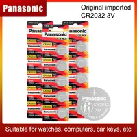 PANASONIC 2020 Promotion Sale 3V CR2032 CR 2032 Watch Clock Batteries Button Coins Pilas Calculator Lithium Battery 1