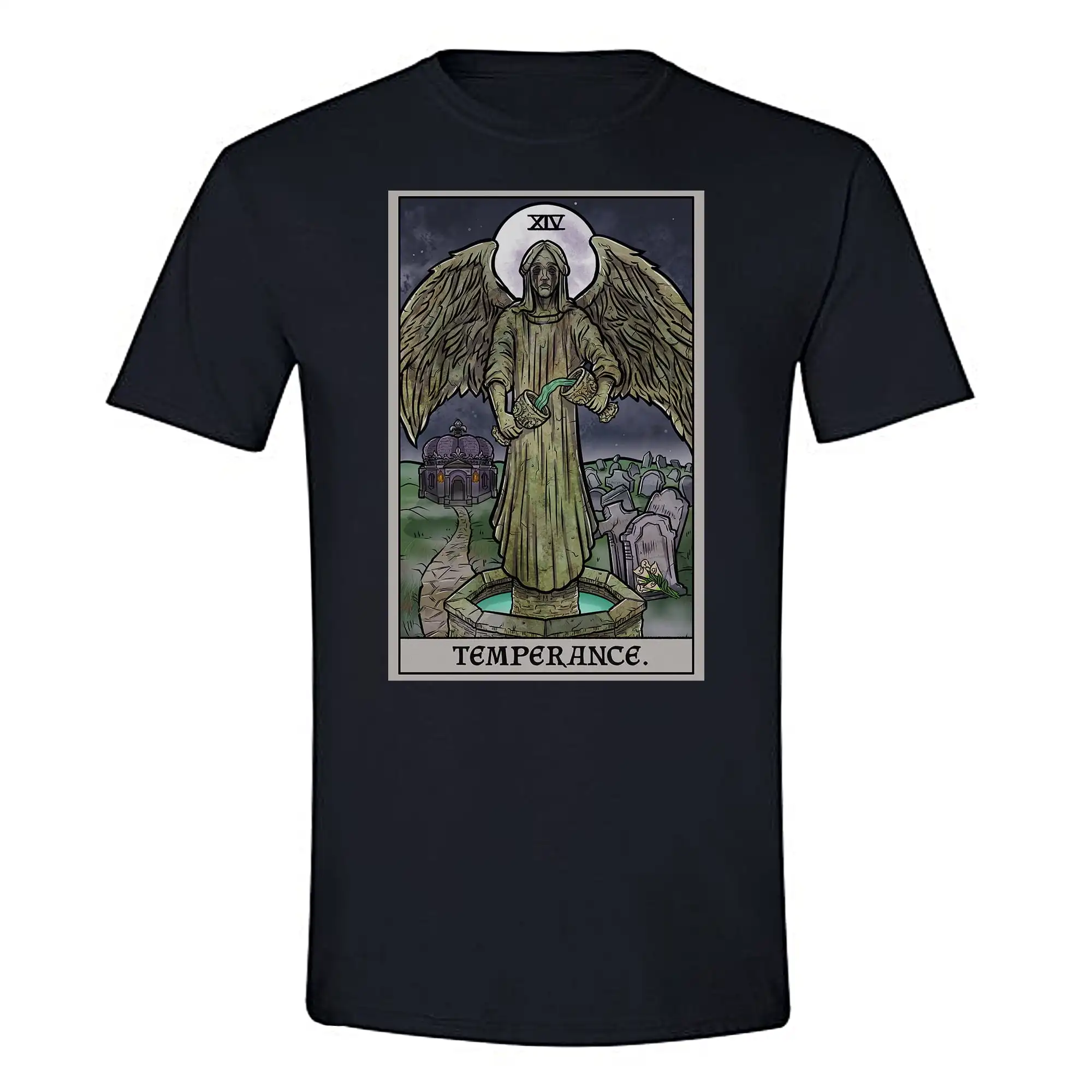 

The Ghoulish Garb Temperance Tarot Card Shirt Terror Tarot Edition 2X-Large