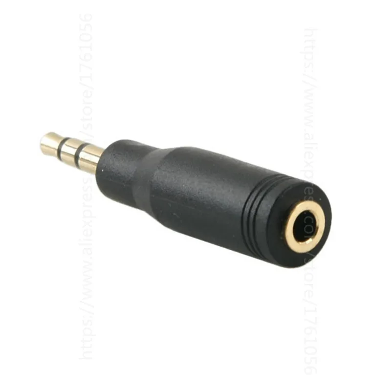 Jack  3.5mm 3 Pole Male To 4 Pole 3.5mm Female Stereo AUX Audio Connector Extender Headphone Jack Adapter