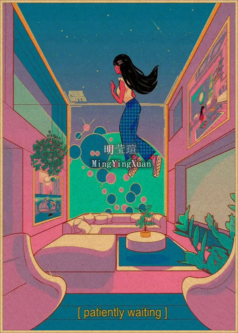 Posters Kawaii Anime Mignons – Lot De 6, Format 20x25 Cm, Finition Mat, Déco Chambre