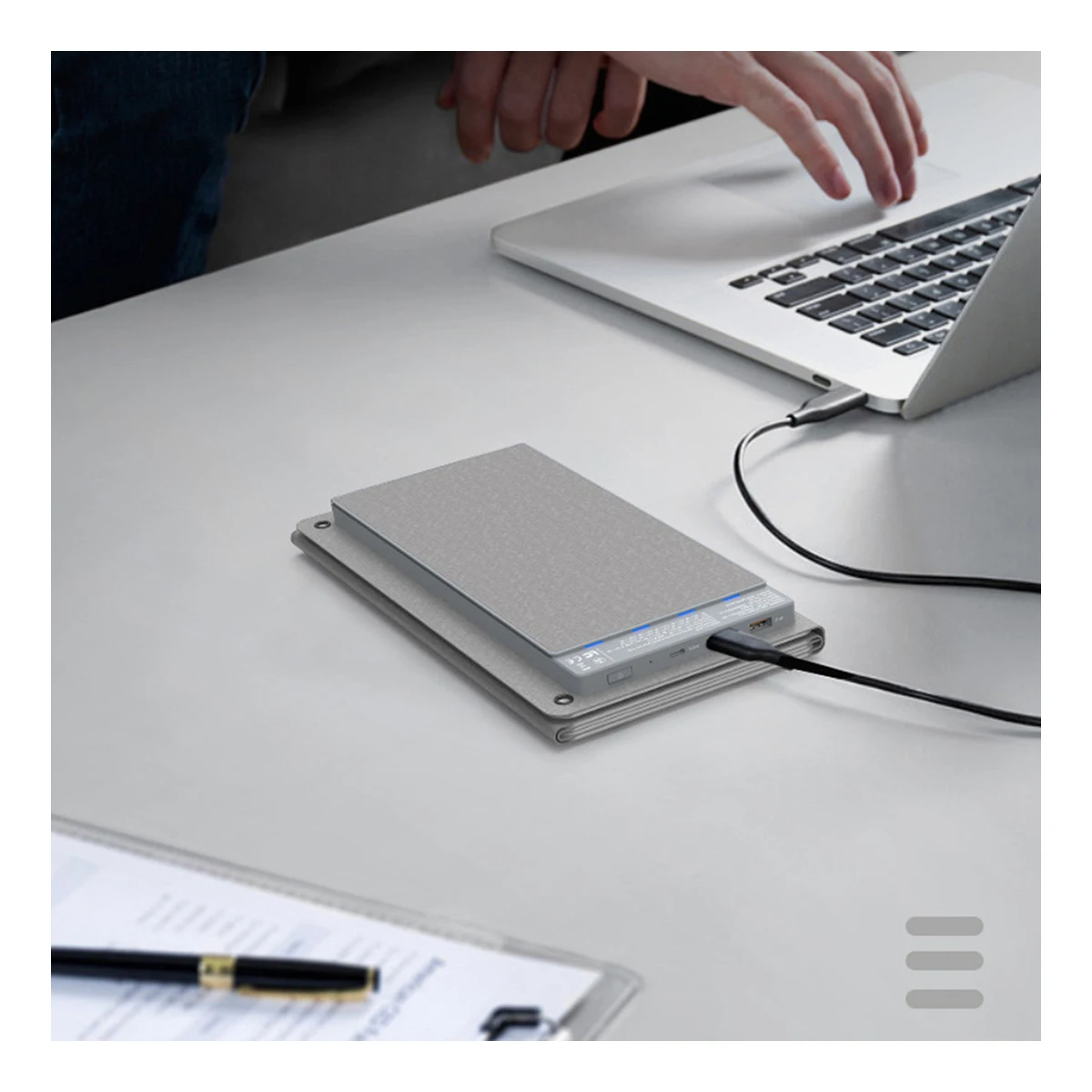 YYHC-Solar Portable Charger 24000 Mah Solar Energy Mobile Power Supply Capable of Generating Electricity