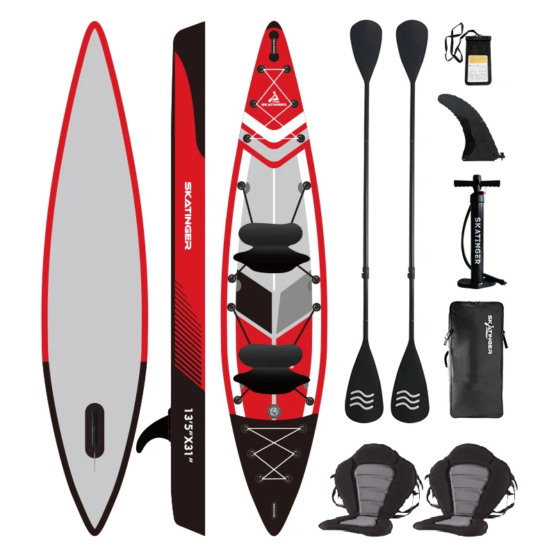 

skatinger China supplier wholesale custom 2 persons drop stitch Inflatable kayak for sale