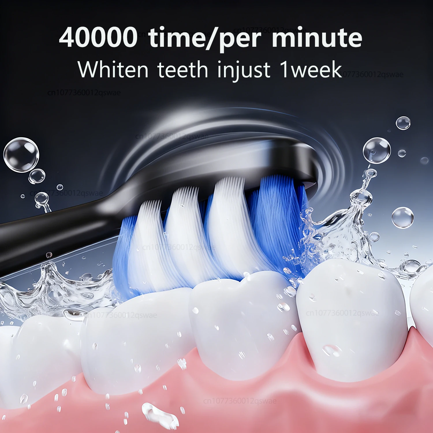 Sonic Electric Toothbrush for Adults Rechargeable Electric Toothbrush with 8 Brush Heads Travel Case