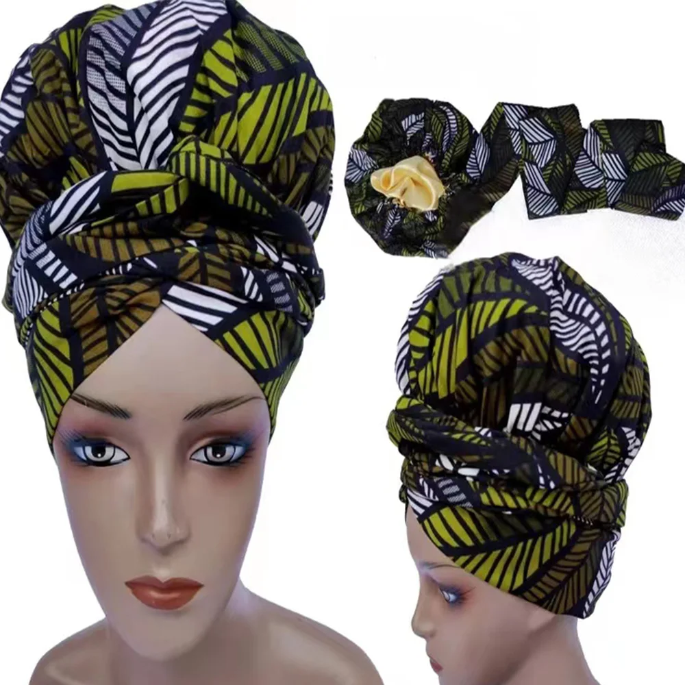 

SATIN LINED BONNET with wrap, 2 Way headwrap, African print scrub cap, turban, pretied headwrap, headband, head covering, Ankara