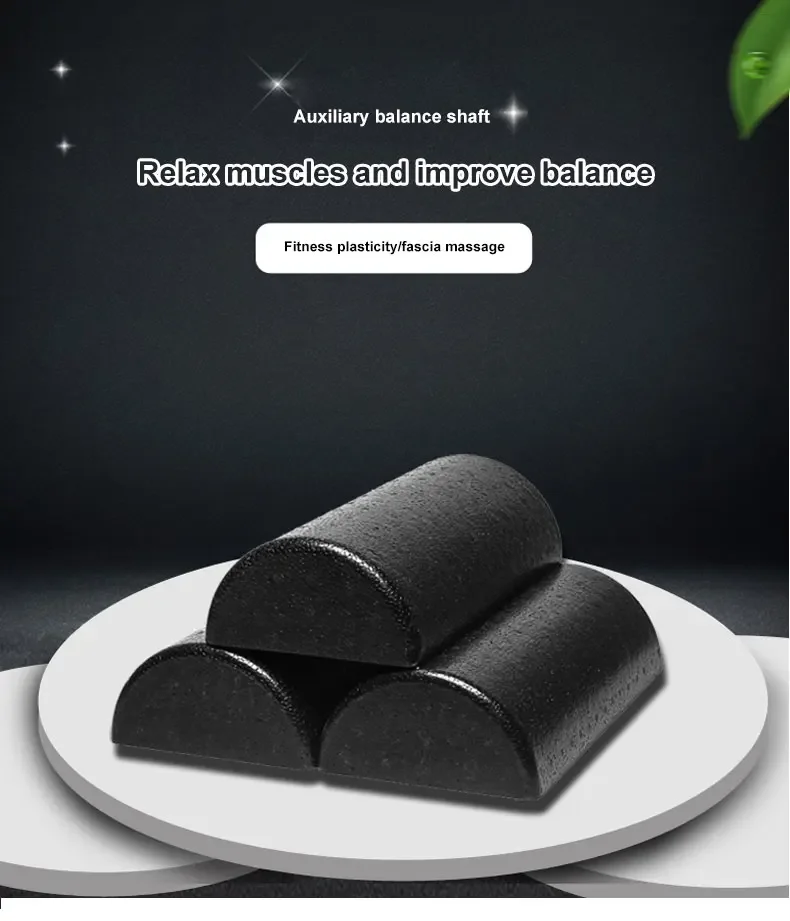 Description Picture 5 of itemNew Half Round Epp Foam Roller Foam Roll Yoga Pilates Fitness Gym Fitness Exercise Yoga Blocks with Massage Floating Point