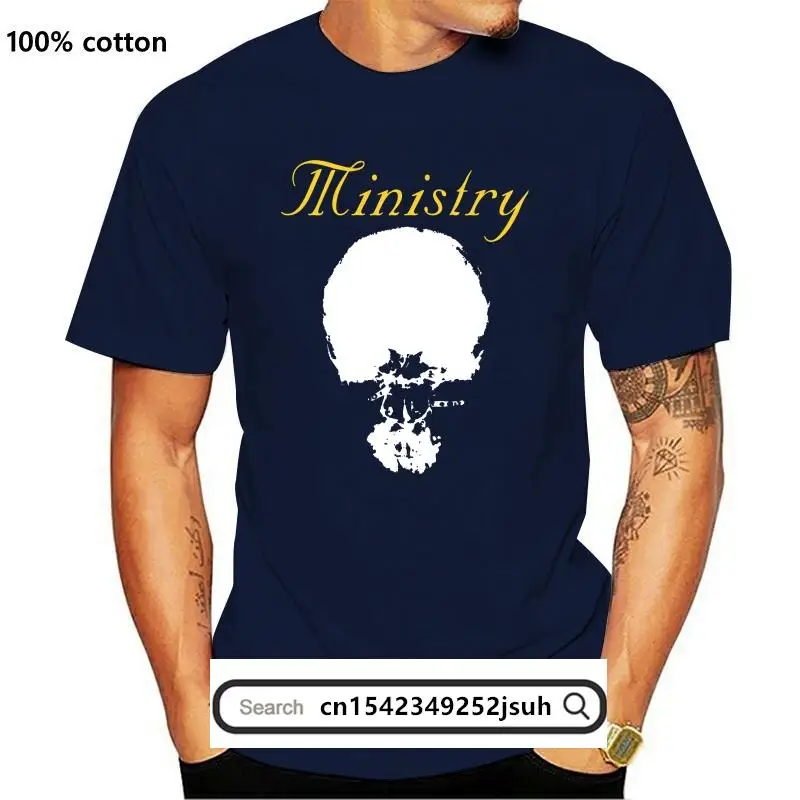 

New 2021 Ministry Band Mind Skull Heavy Metal Black Shirt (MED-2XL) badhabitmerch