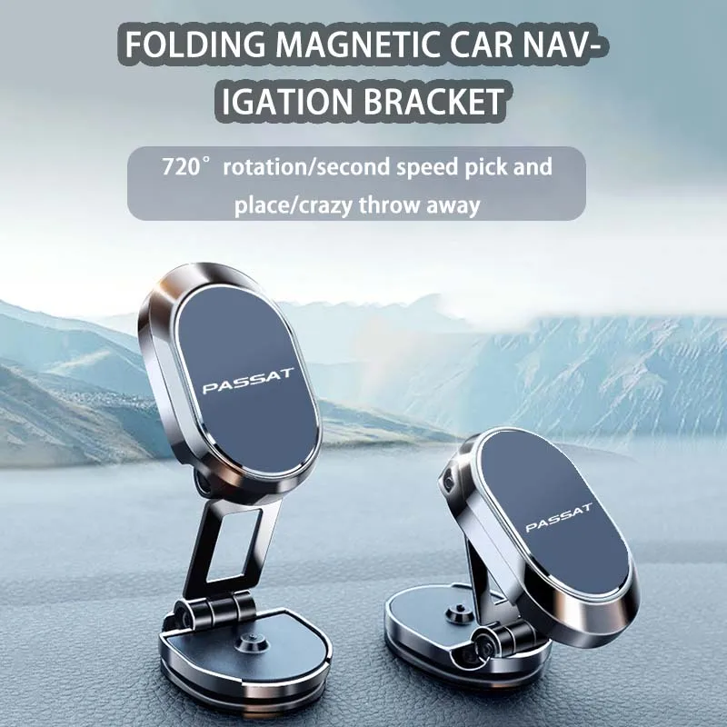 

Metal Magnetic Car Mobile Phone Holder Folding Magnet Cell Phone Stand Car For Passat B5 B6 B7 B8 Sedan Variant 2021 2020 2019