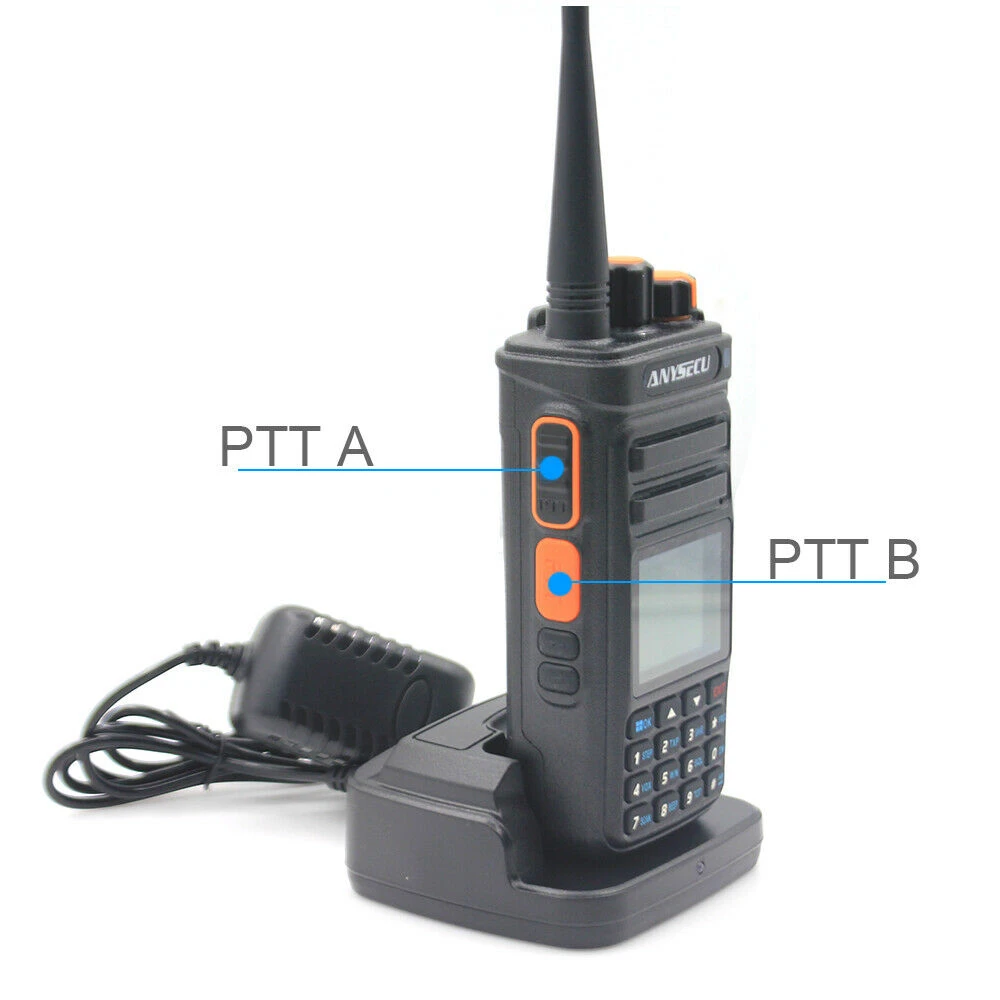Anysecu Uvf9plus Uhf Vhf Two Way Radio 10w With Frequency Counter