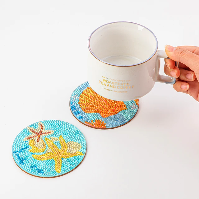 CHENISTORY 8 szt./zestawy diamentowe malowanie podstawki na