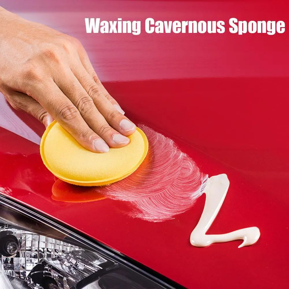 

Car Washing Sponge Circular Edge Pressing Waxing Sponge Automotive Supplies High-density Cleaning Sponge Polishing Cleaning Tool