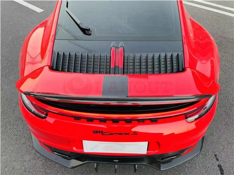 Spoilers For Porsche 911 992 2019 2020 2021 2022 2023 High Quality Real Carbon Fiber Rear Trunk Wing Roof Spoiler Kit Refits - - Racext 31