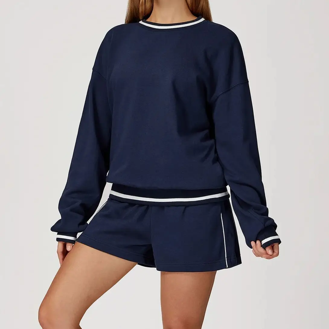 Conjunto de yoga 2 pçs esportes femininos outono e inverno conjunto casual confortável versátil conjunto correndo yoga moda ao ar livre roupas esportivas 3