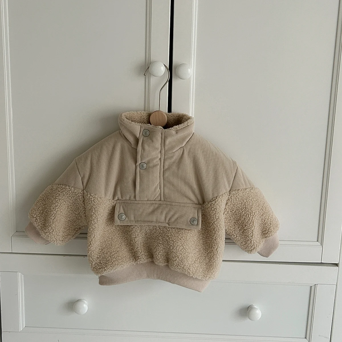 Winter Baby Cotton Coat Solid Warm Infant Suit Fleece Boys Girls Baby Clothes Long Sleeve Zip Up Sports Top Padded Clothes