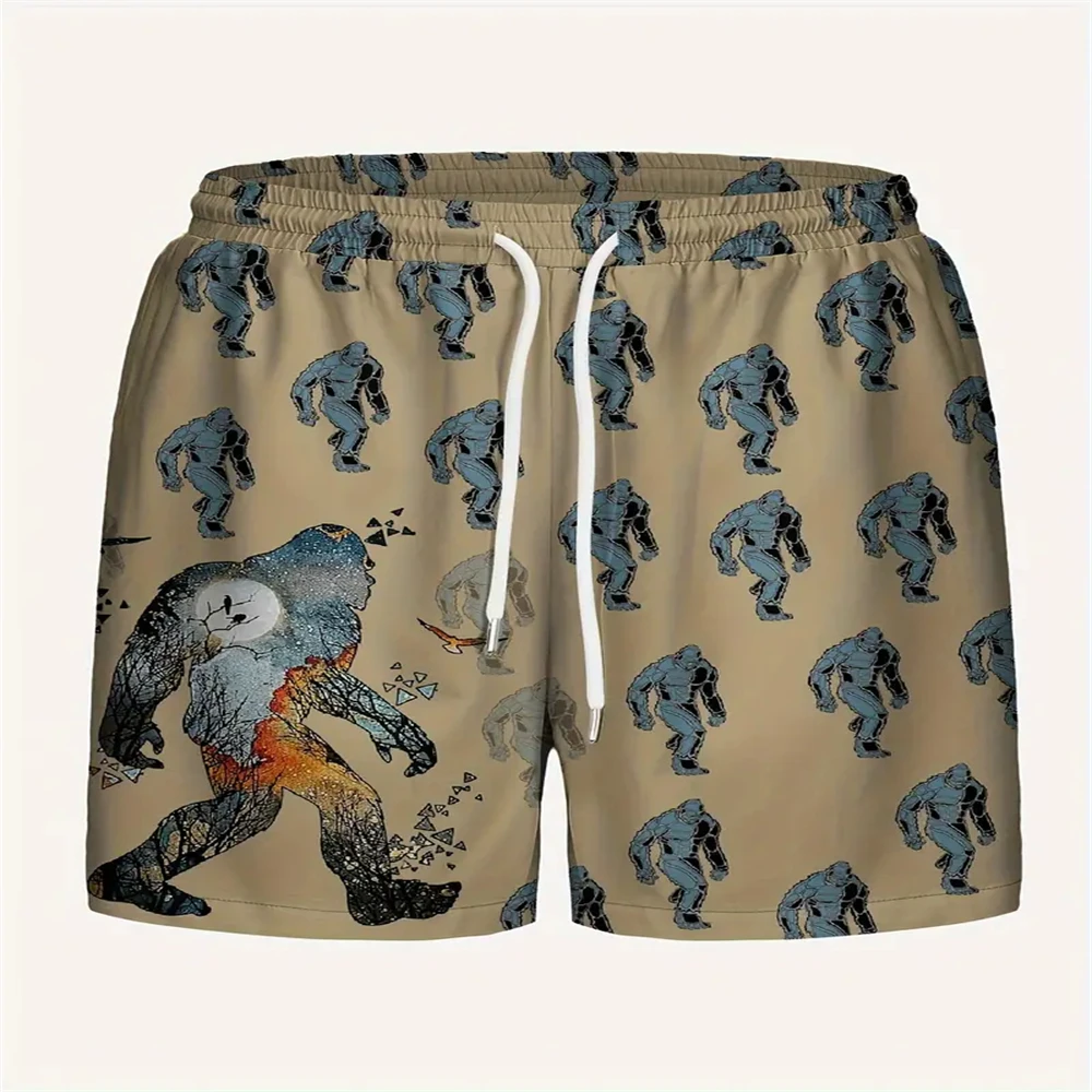 Men's Summer Boutique 3D Fruit Watermelon Element Printed Shorts Men Fashion Trend Casual Comfort Breathable Quick Drying Shorts 4
